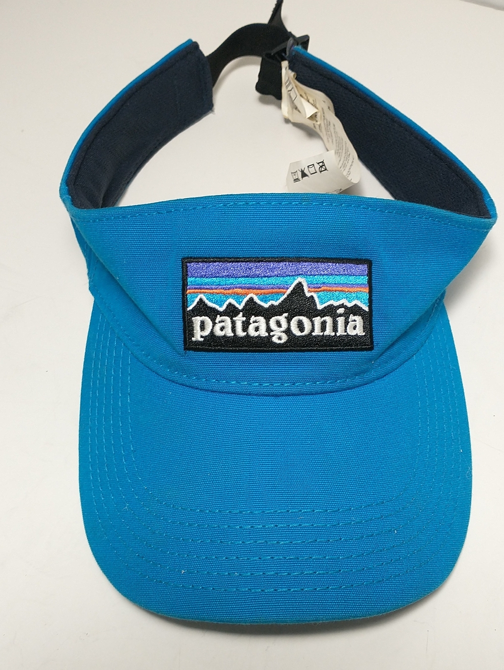 Patagonia Visor, Adult Size, Summer Outdoor Adventure, Aqua Blue